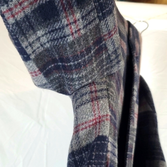 Vintage Lizwear by Liz Claiborne Petites‎ Wool Blend Plaid Blazer Jacket - Picture 9 of 16